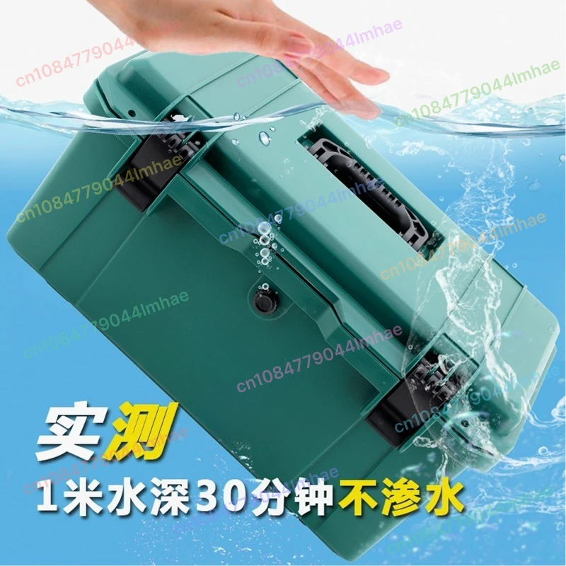 

Industrial Grade Tool Box Extra Thick Plastic Large Capacity Organizer Storage Case for Tools Parts