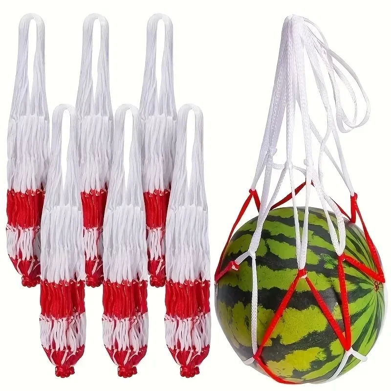 Heavy-Duty Plastic Mesh Netting Bags Suitable for Garden Trellis, Large Capacity Hanging Hammock,Watermelon, Pumpkin, Cantaloupe