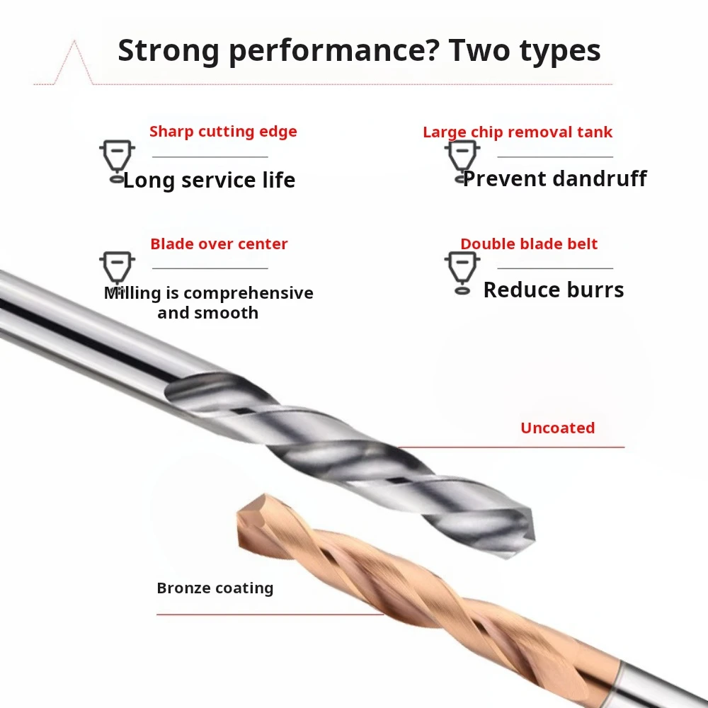

Твердосплавные сверла, общая длина 80 мм HRC45 ° HRC55 ° Металлообрабатывающие сверла с ЧПУ из вольфрамовой стали для твердого металла диаметром 2,1-10 мм