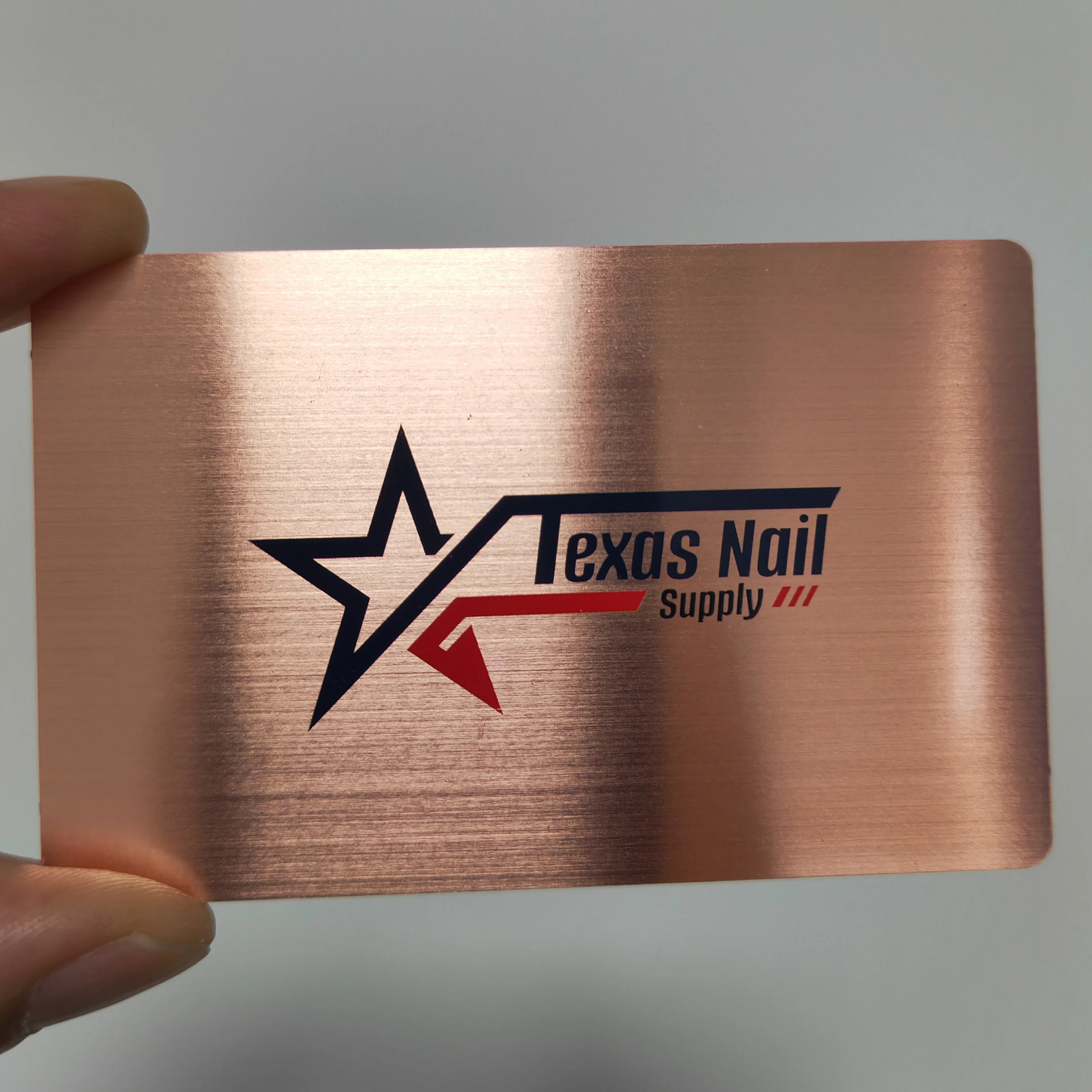 Customized query Professional Custom High Quality Brush Silver Stainless Steel Warranty Card With Stripe and Signature Panel