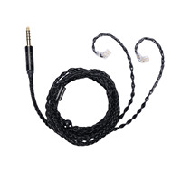 120cm 4.4mm Male to QDC 2 Pin Earphone Cable Silver Plated OFC for KZ ZS10 PRO AS16 ZES AS24 CCA C12 NRA CRA TRN MT1 CS2 BA5 X7