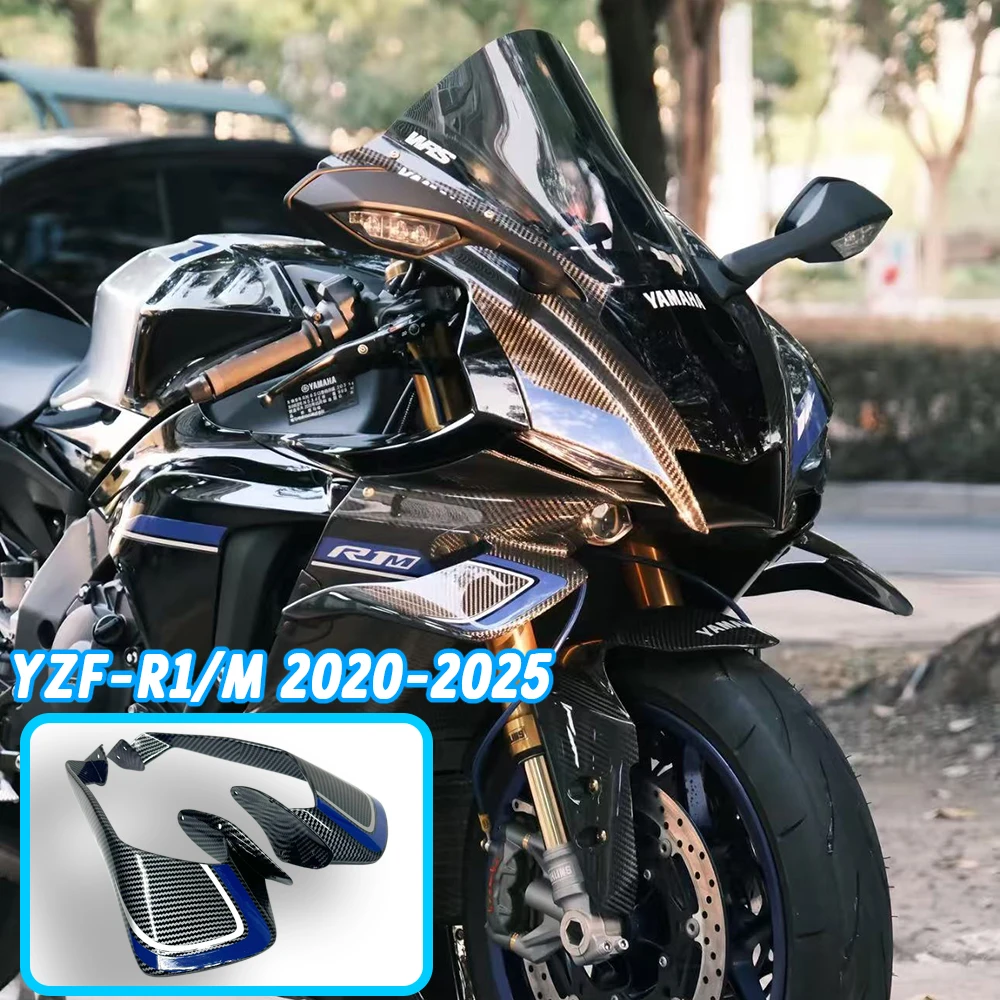 R1 2025 WINGLETKIT For Yamaha YZF R1M 2020-2025 Motorcycle Aerodynamic Wing Kit Side Wing Fixed Wing Spoiler Fairing Accessories