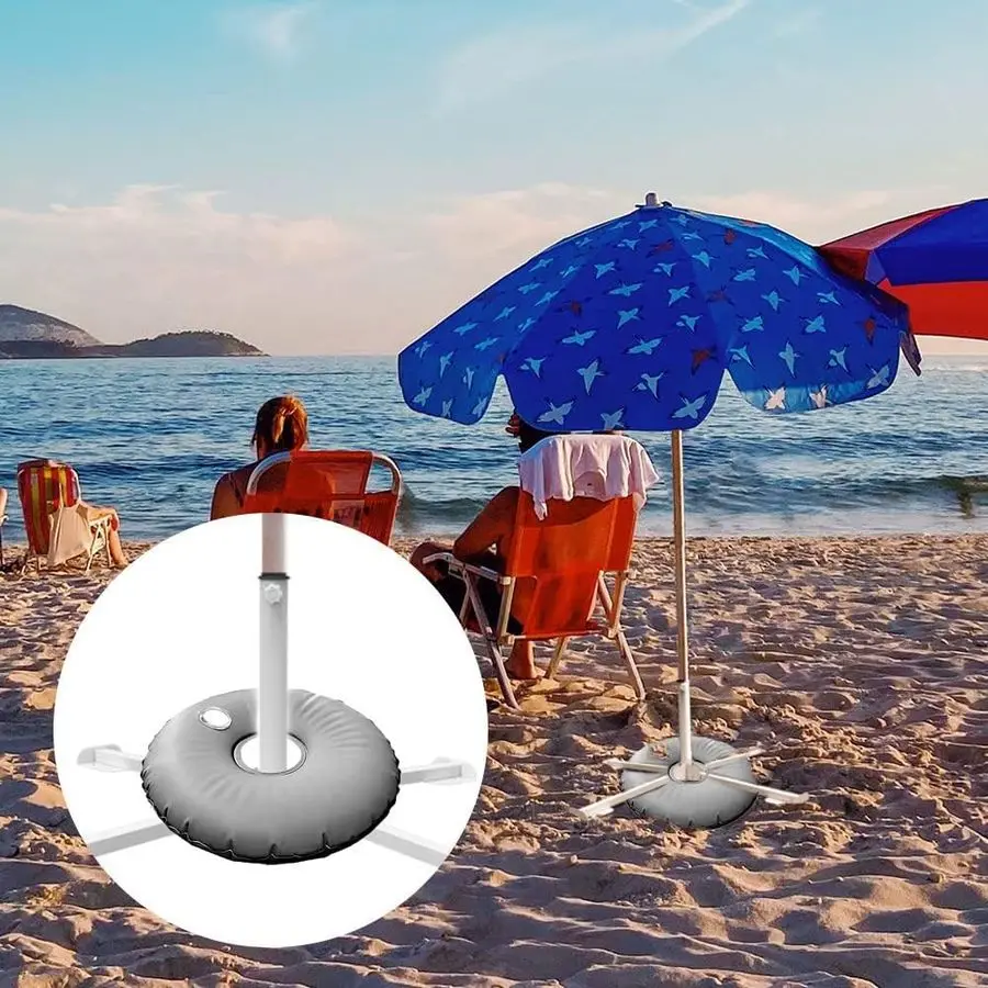 

2Pack Foldable Portable Beach Umbrella StandPortable Patio Umbrella Base Holder,Outdoor Sunshade Anchor Size Plus Thickened,Rust