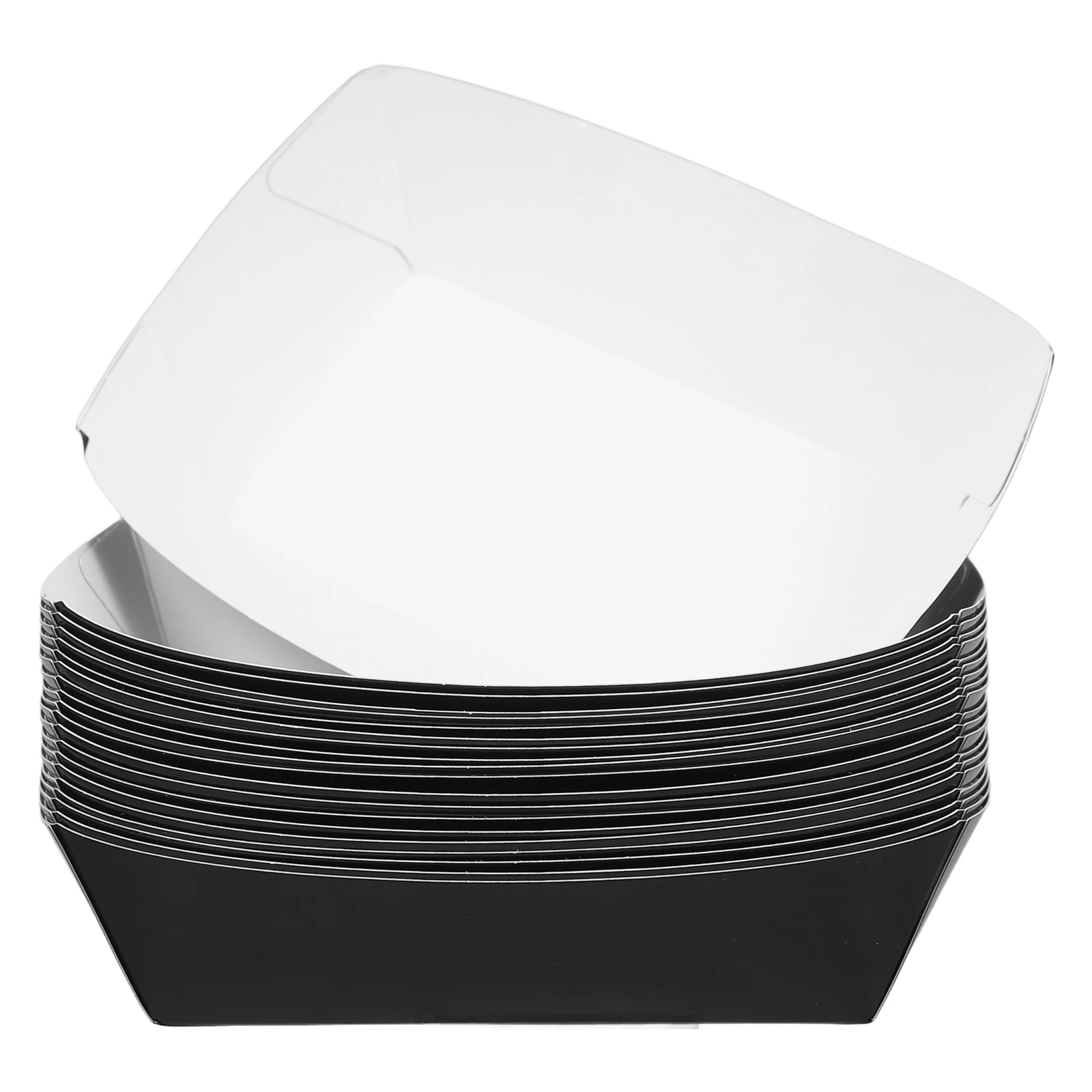 

20Pcs Brown Kraft Paper Food Boats Open Top Disposable Containers for Hot Dogs Wings Bbq Takeaway Meal -The-Go Dining