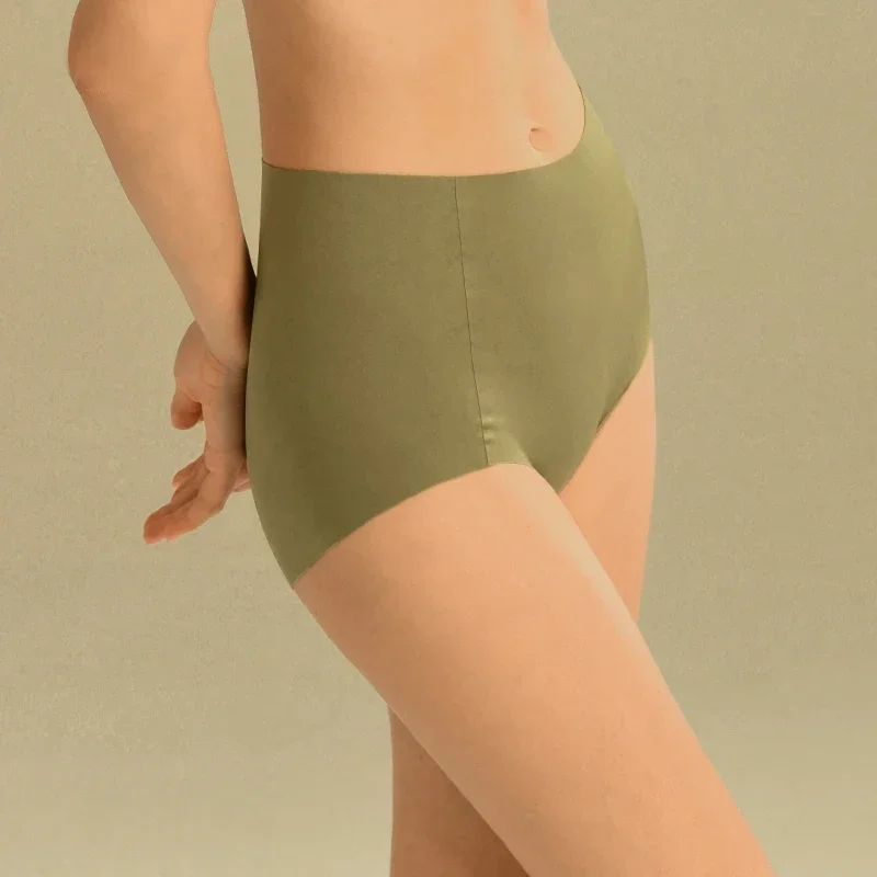 SUJIIN Women's High Waist Seamless Panties Female Underwear Ladies Briefs for Women Comfortable Breathable Soft Underpants N123