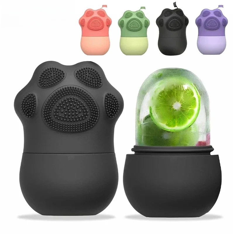 Silicone Ice Face Roller Facial Cube Roller Trays Beauty Lifting Massage Ball Contouring Treatment Verminder Acne Huidverzorging Tool