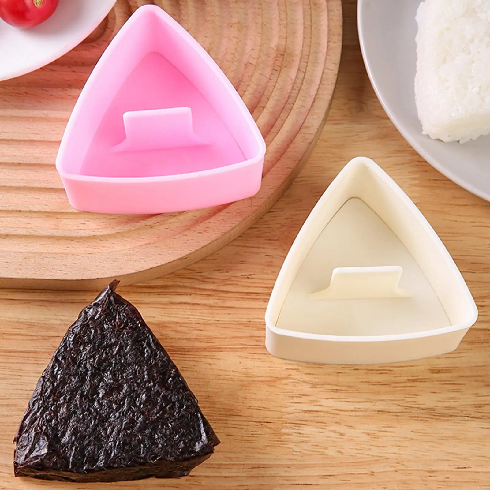 Molde triangular de arroz, molde para Sushi, molde para arroz Onigiri, fabricante de bolas de arroz, moldeador de arroz, no pegajoso, suave para hacer Sushi en restaurante