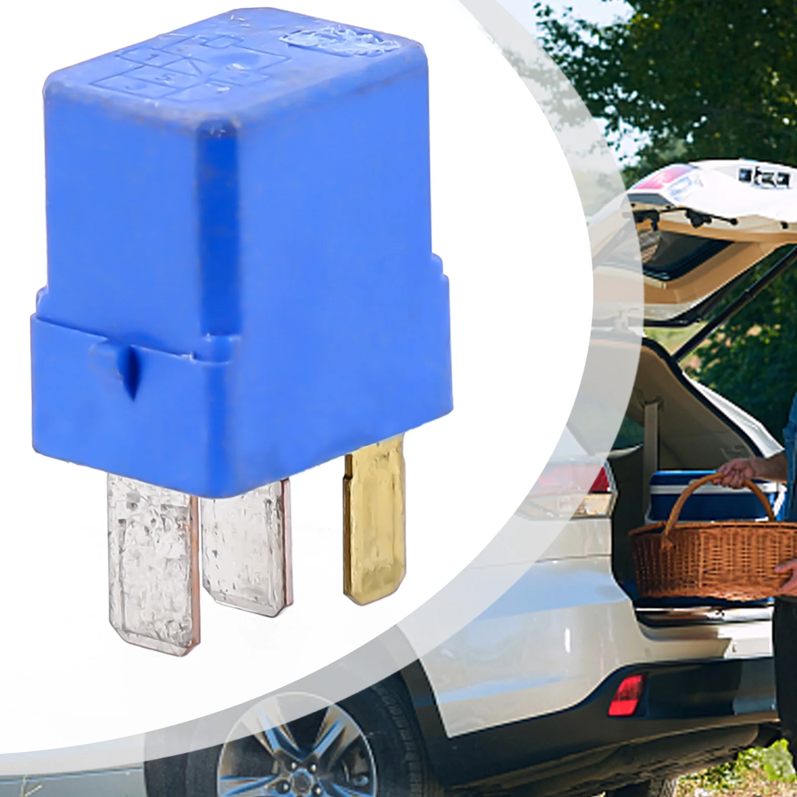 

1pcs/set Brand New High Quality Car Blower Motor Relay Car Accessories Blue Direct Fit Electric Components Easy Installation