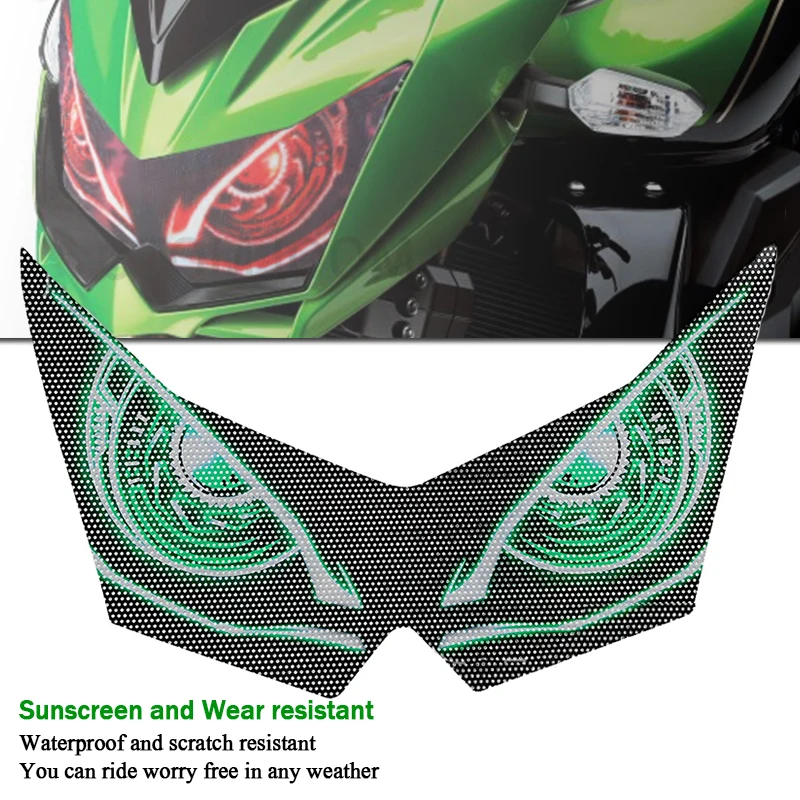 Fit For Z1000 2007-2009 Z750 2007-2015 Motorcycle Front Fairing Headlight Guard Sticker Head light protection Sticker