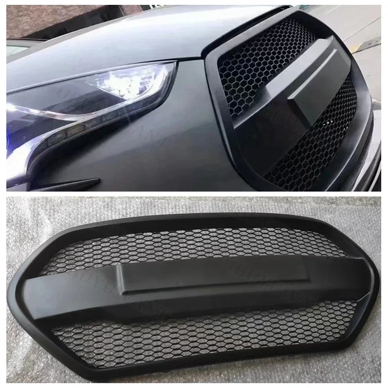 Use For HYUNDAI Veloster (Turbo Only For 1.6T) Carbon Fibre/frp Refitt Front Center Racing Grille Cover Accessorie Body Kit