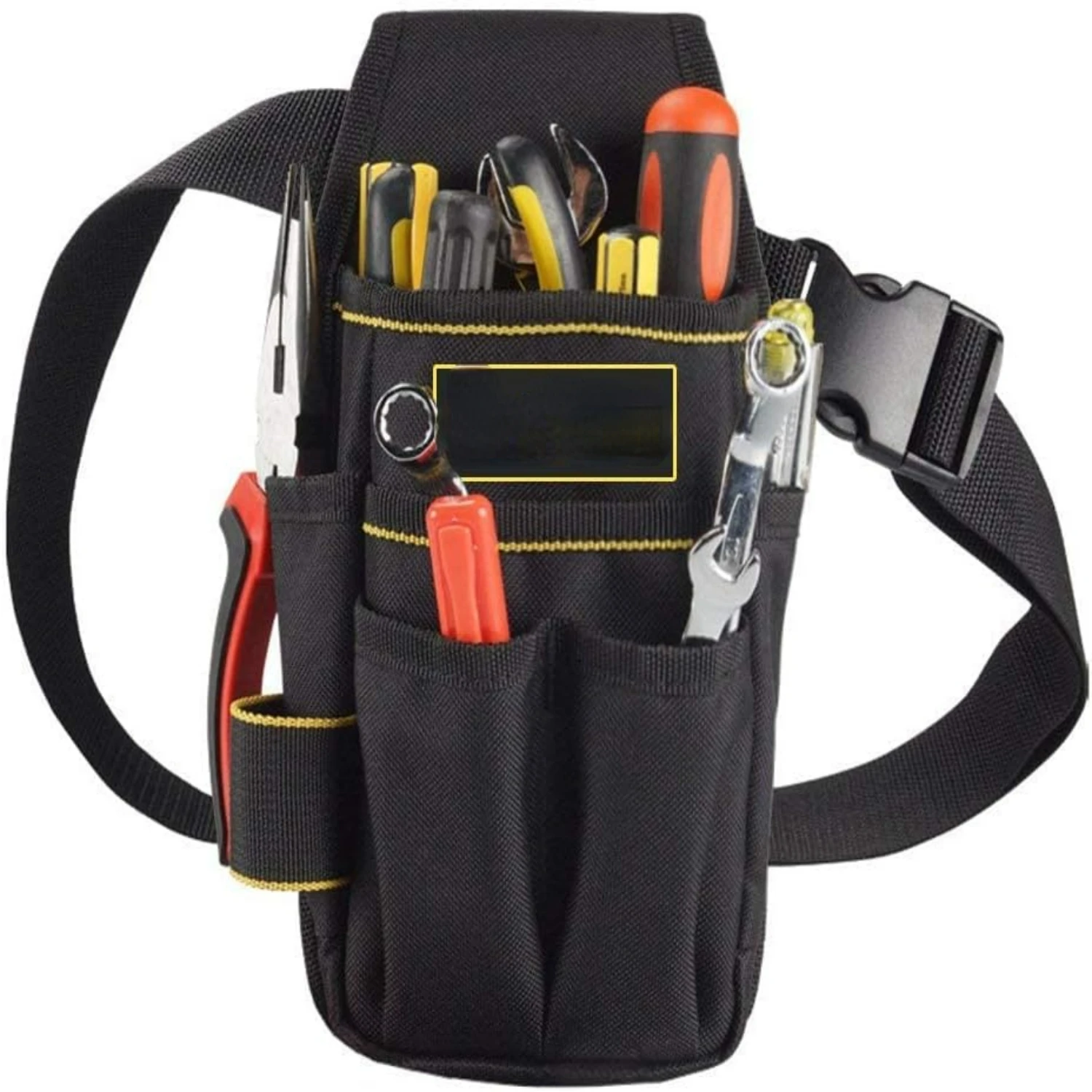 Heavy-Duty, Sturdy and Reliable Electrician Work Tool Pouch with Adjustable Belt - Ideal for Construction Tasks and DIY Projects