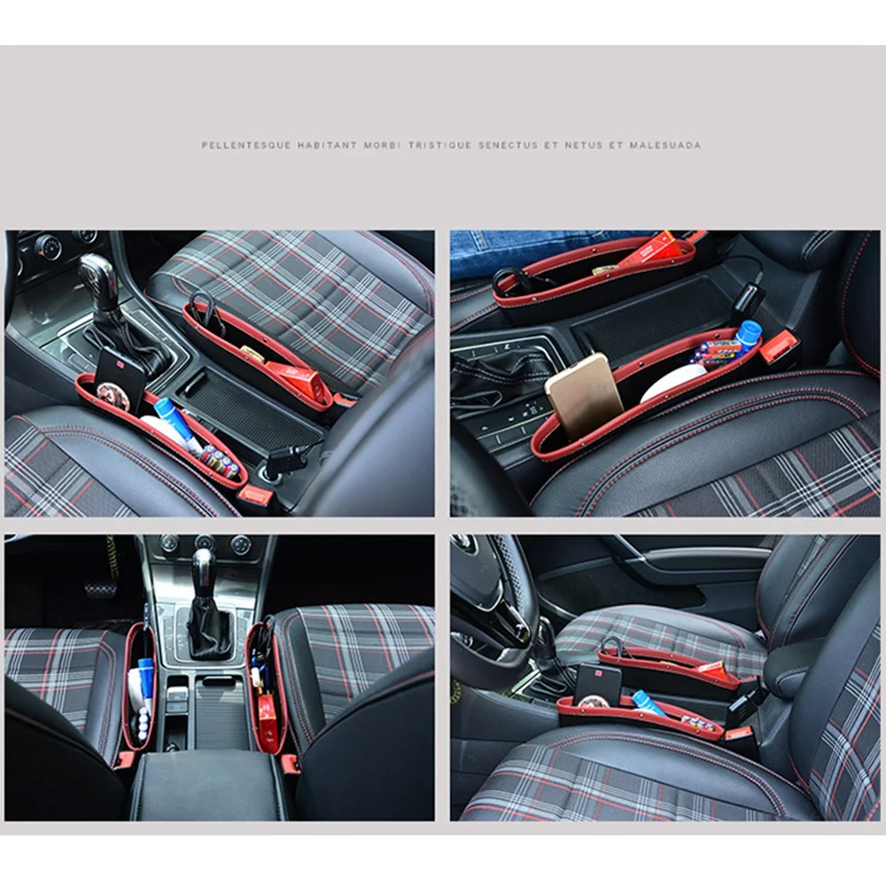 PU Case Storage Bag for Car Organizer,Artificial Leather Car Seats Space Bag,High Quality Storage