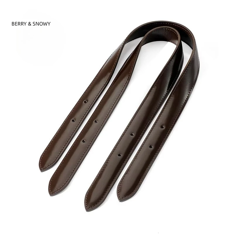

Berry&Snowy Luxury Genuine Vachetta Leather Strap Replacement for Hampstead Bag Women Shoulder Handle Side Straps for Handbag