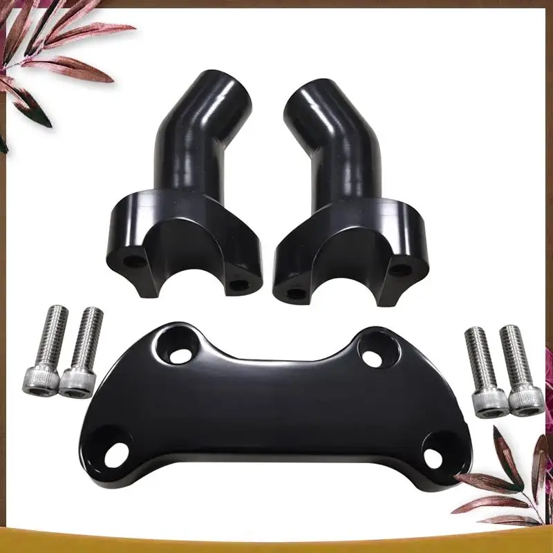 

AB59-Black Top Cover 3.5 Inch Handlebar Risers Clamp For Dyna Softail Sportster XL