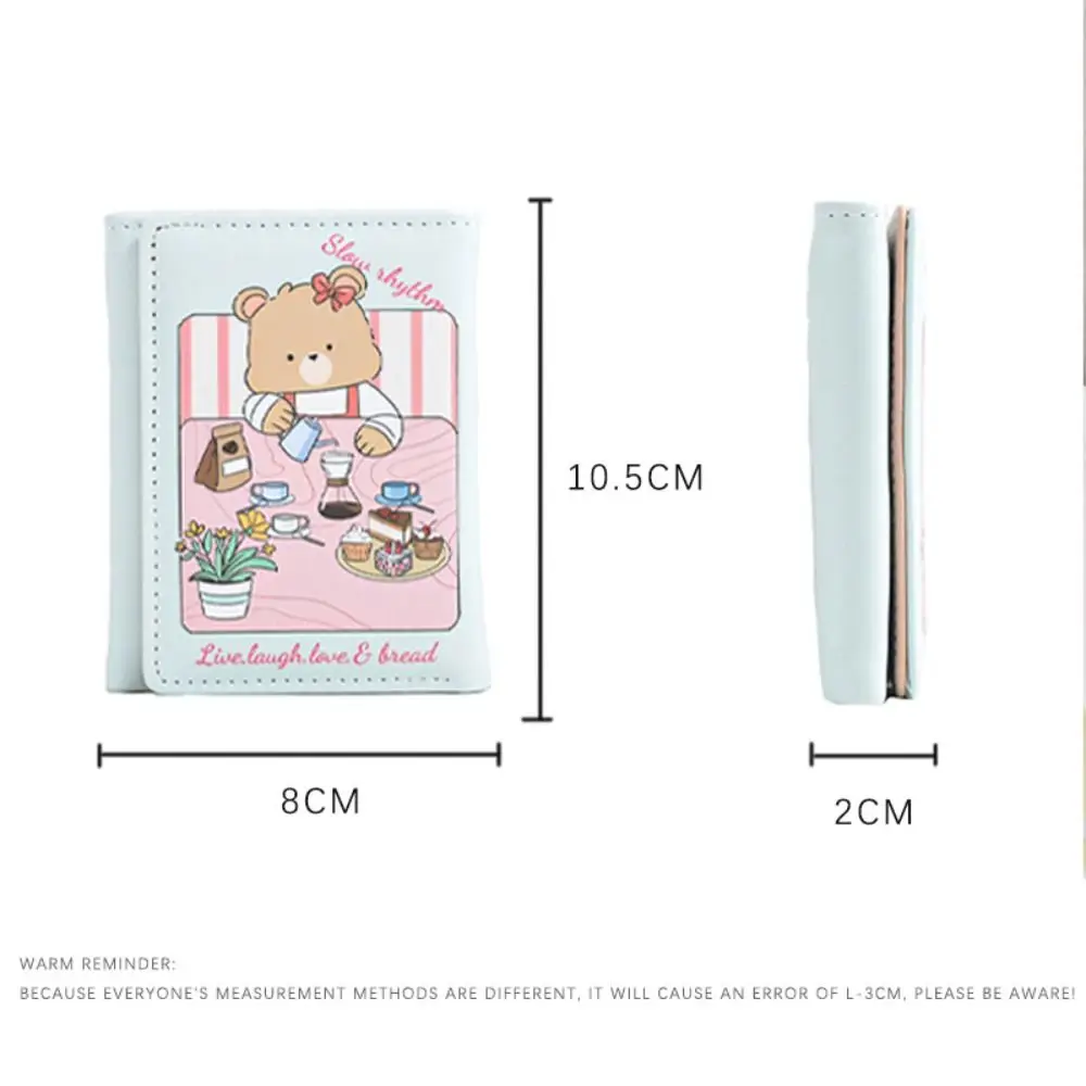 Новый 3-кратный кошелек для монет из искусственной кожи с героями мультфильмов, держатель для кредитных карт, водонепроницаемая подарочная сумка для девочек и студентов