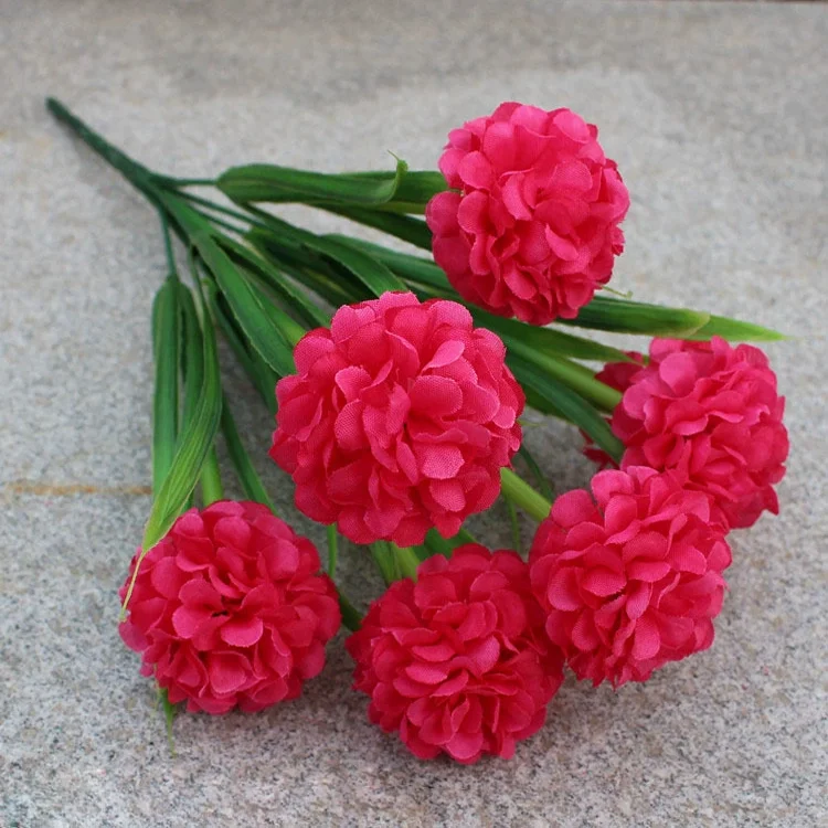 1 stücke 7-köpfe Künstliche Blume Simulation Hortensien Blume Zwiebel Ball Geformt Hochzeit Im Freien Hause Dekoration Fotografie Requisiten – Detail 10