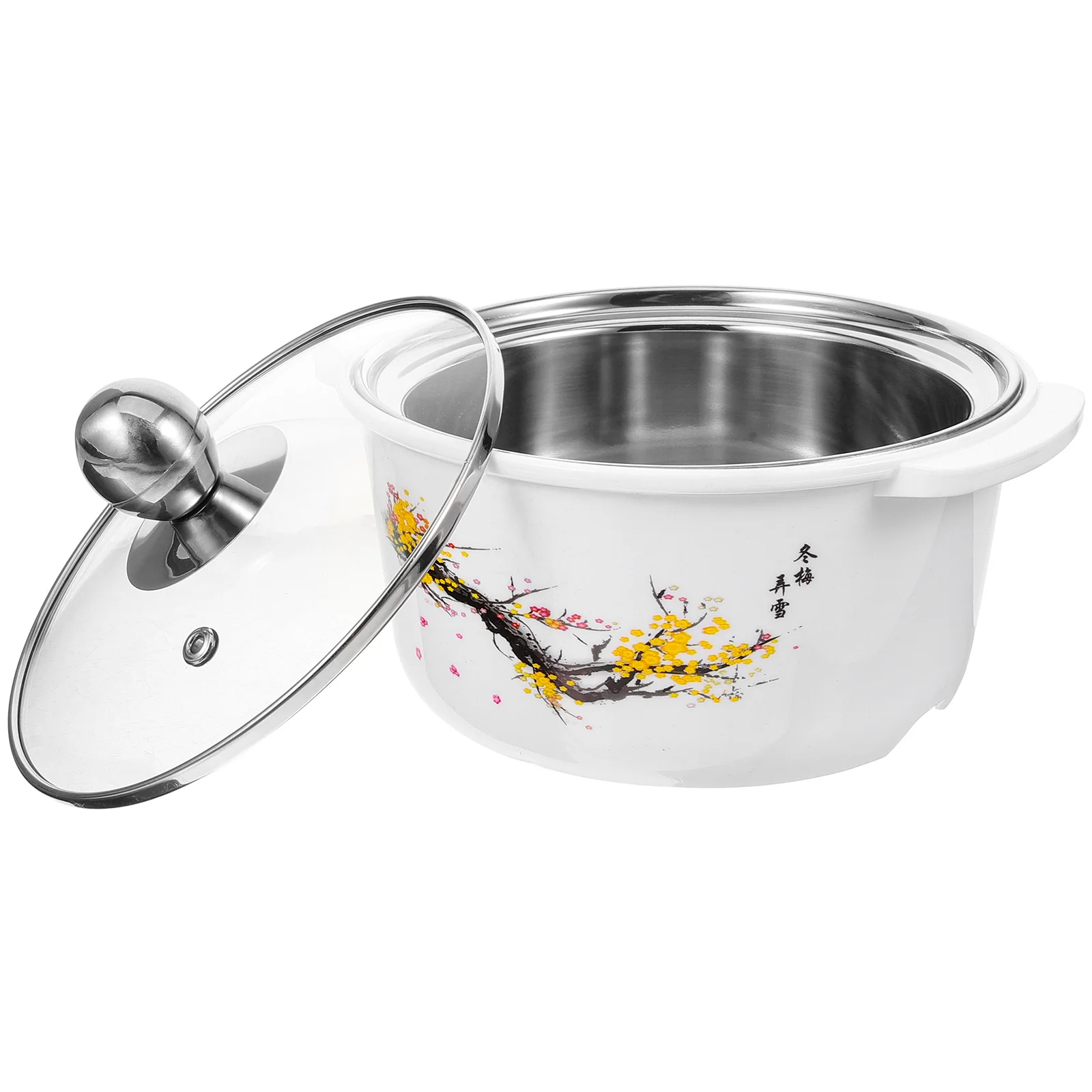 

Single Hot Pot Lid Stainless Steel Soup Pot Small Pasta Stock Kitchen Cookware Compact Size Storage Transport Commercial Home