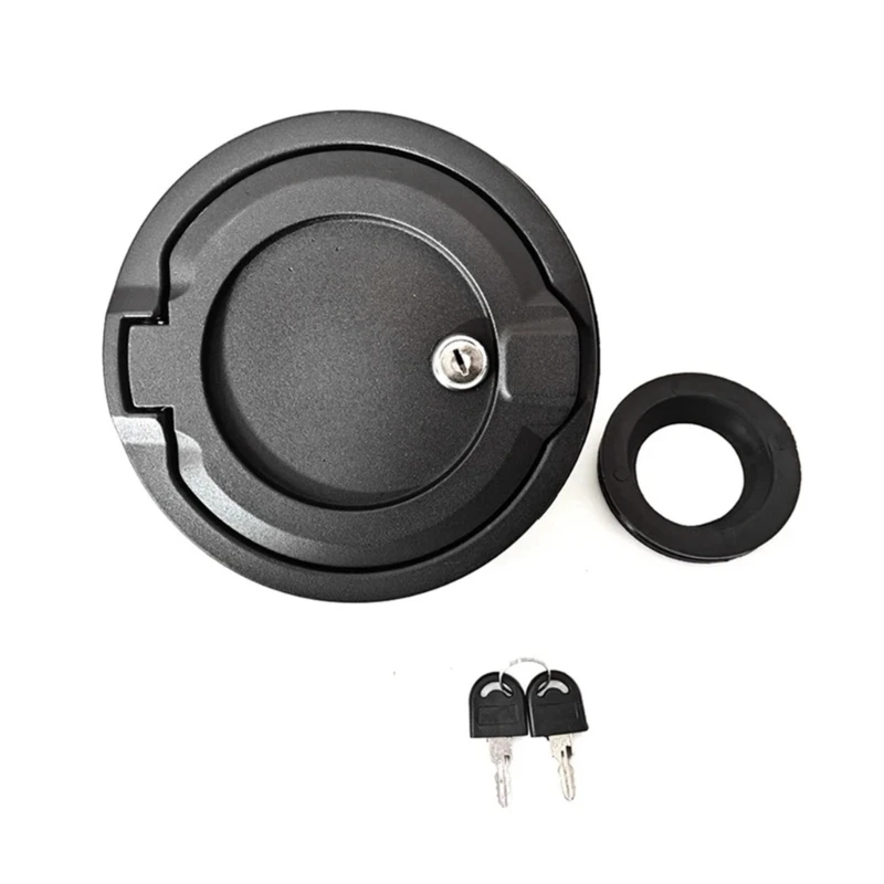 Car Protective Locking Gas Tanks Caps Door Cover With Keys For JLU 2018-2023 Enhancing Security Auto Exterior Part