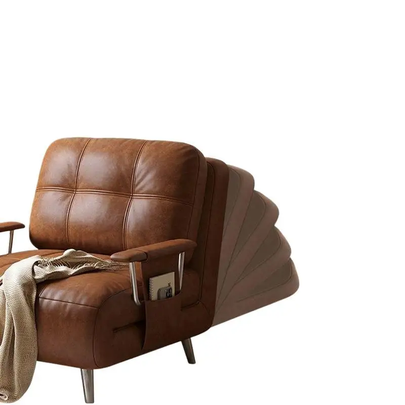 Sofa bed, foldable, one-piece dual-use, medieval style, living room balcony telescopic bed