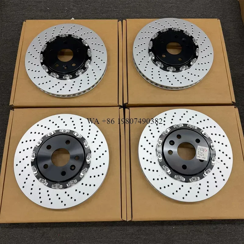 wmwmnu Carbon Brake Discs 2-piece Split for Track Racing Mountain Driving Custom Fit According to Vehicle Data High