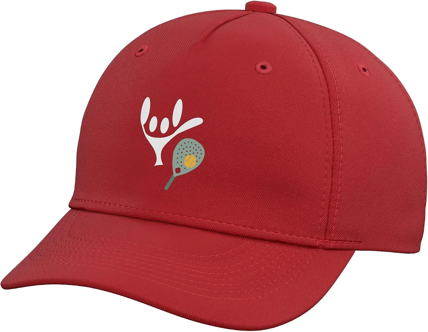 ASL Sign Language Love Padel Adjustable Baseball Hat Funny Women's and Men's Versatile Sun Hats Printed Soft Cotton