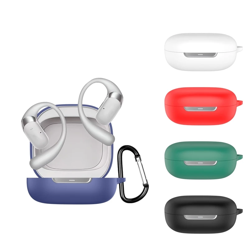 

Silicone Cover Case for SHOKZ OpenFit 2+T921, Protective Earbuds Sleeve with Hook Headphone Case All-Round Protection Dust Shell