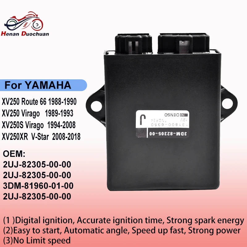 

250cc CDI Igniter Starter Ignitor For Yamaha XV250 Route 66 XV250 Virago XV250S Virago XV250XR V-Star 2UJ-82305-00-00