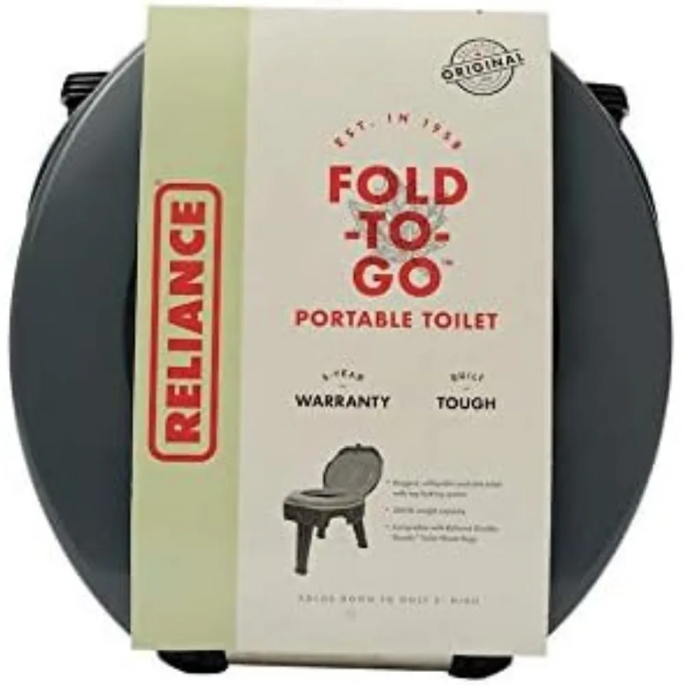 مرحاض تخييم محمول قابل للطي من منتجات الاعتماد - سعة 300 رطلاً، مدمج وخفيف الوزن