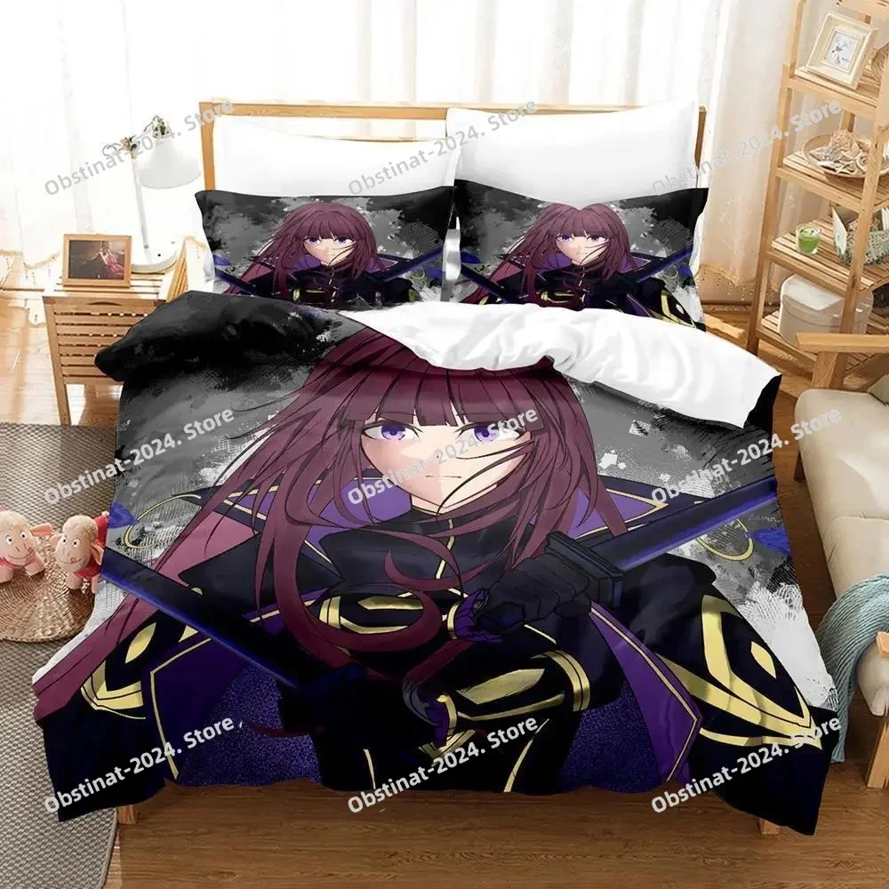 The Eminence in Shadow Cid Kagenou Bedding Set Cartoon Anime three-piece set Adult Kid Bedroom Duvet cover Sets Home Textiles