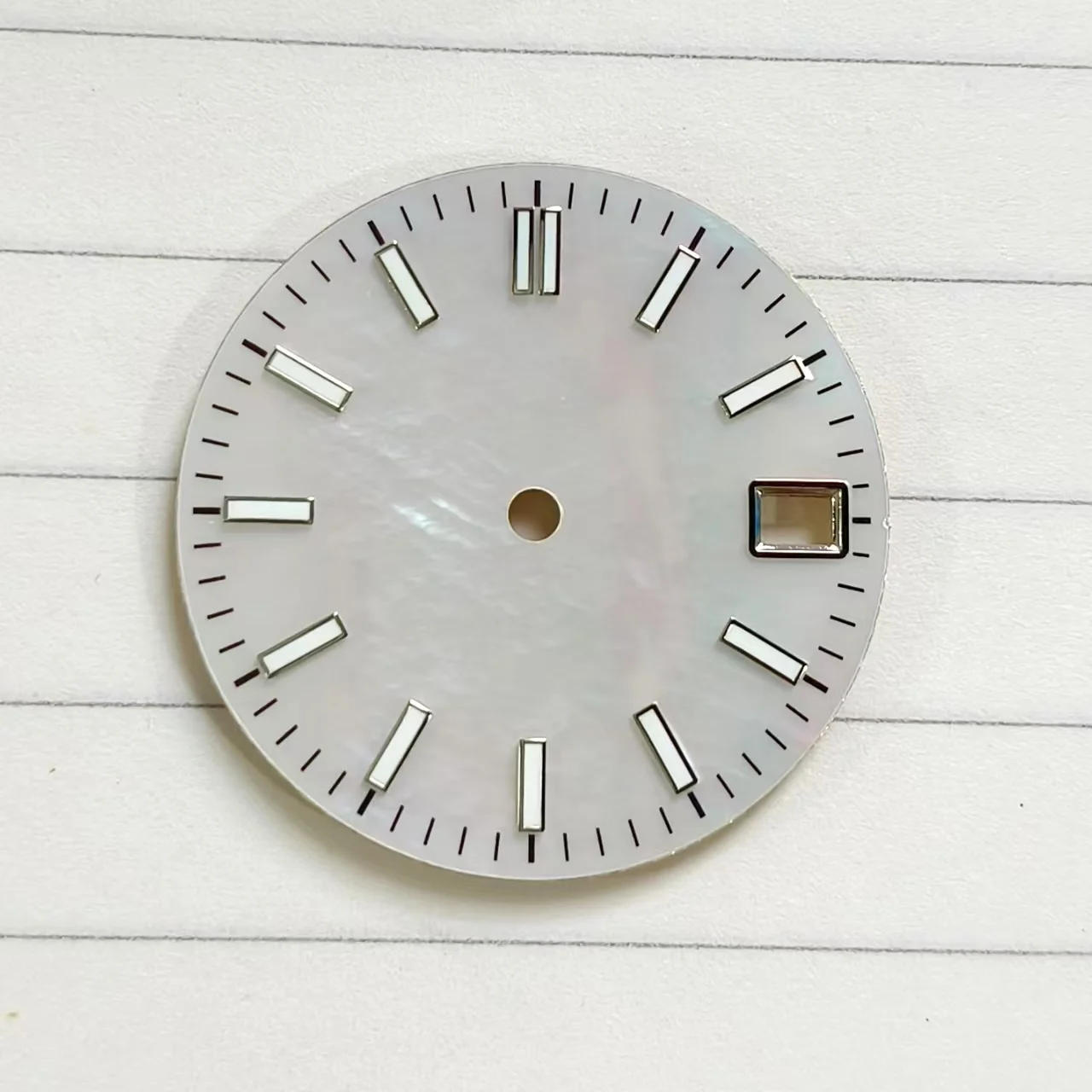 Watch Part 28.5MM Green Luminous Shell Dial Fit nh35 Automatic Movement