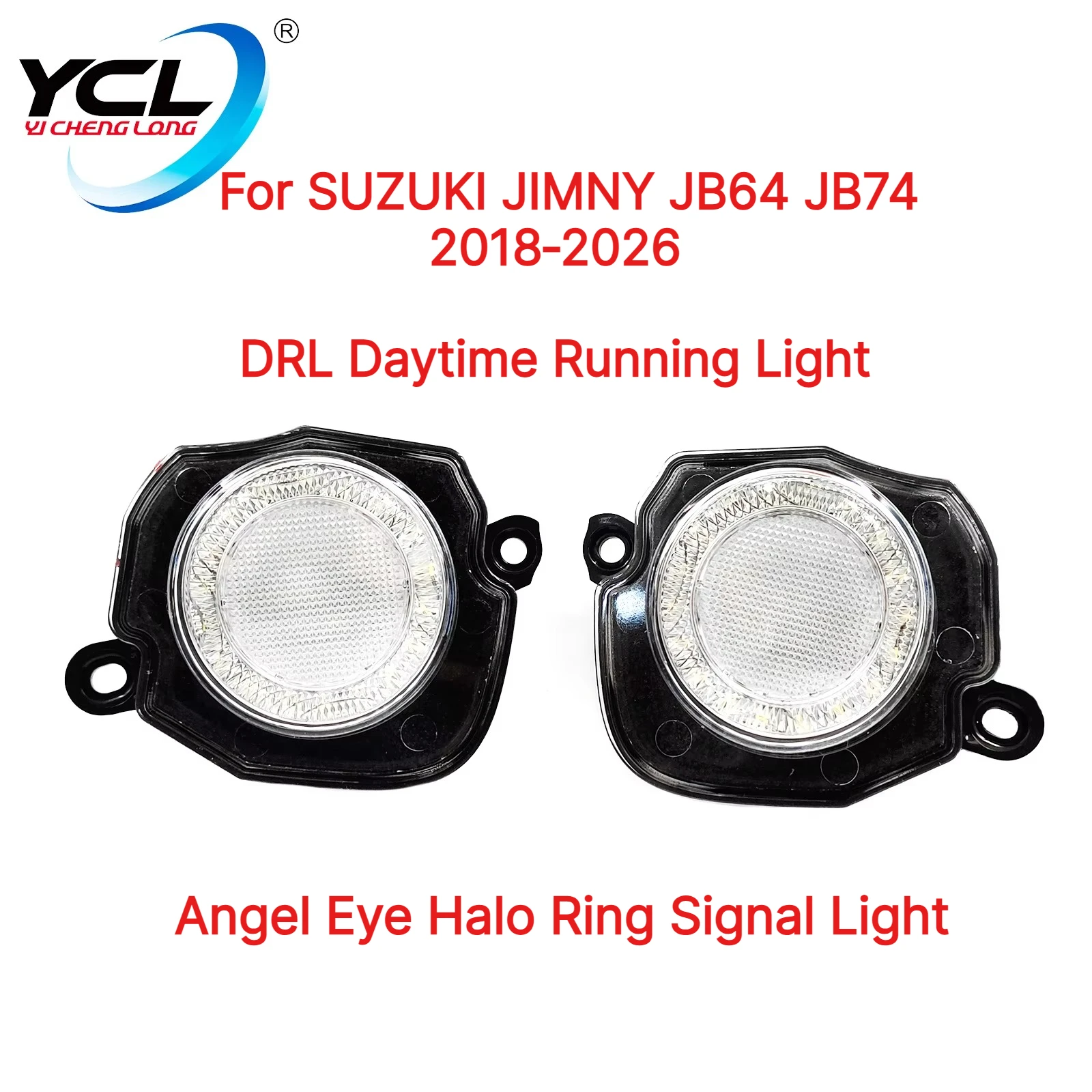 2Pcs Urnieta Style For SUZUKI JIMNY JB64 JB74 2018‑2026 DRL Daytime Running Light Angel Eye Halo Ring Signal Light SUV Auto Part