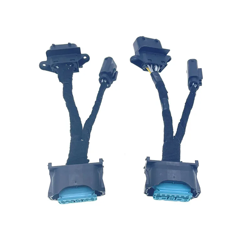 Left & Right Xenon Headlight Adapter Wiring Harness Cable For E60 2004-2007 TO 08-10 LCI HID Headlight