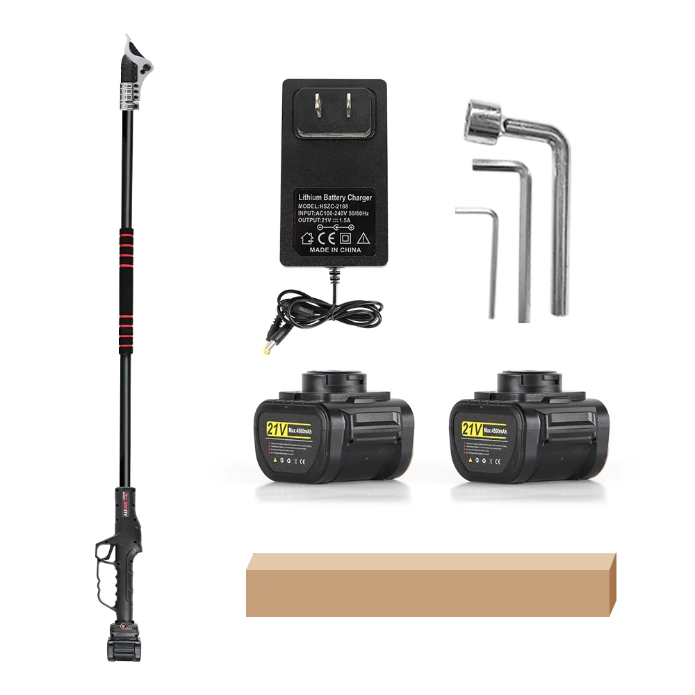 2.6M Lightweight Electric Pruner Long Reach Fruit Picker & Garden Clippers Cut & Hold Tree Trimmer for DIY Enthusiasts
