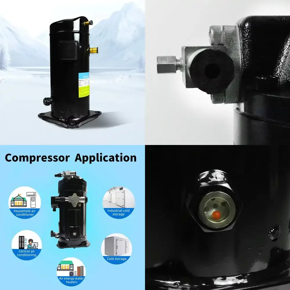 12HP Scroll Compressor for AC Systems Home Restaurant Retail Use Stainless Steel Refrigeration Parts for Copeland Carrier CE