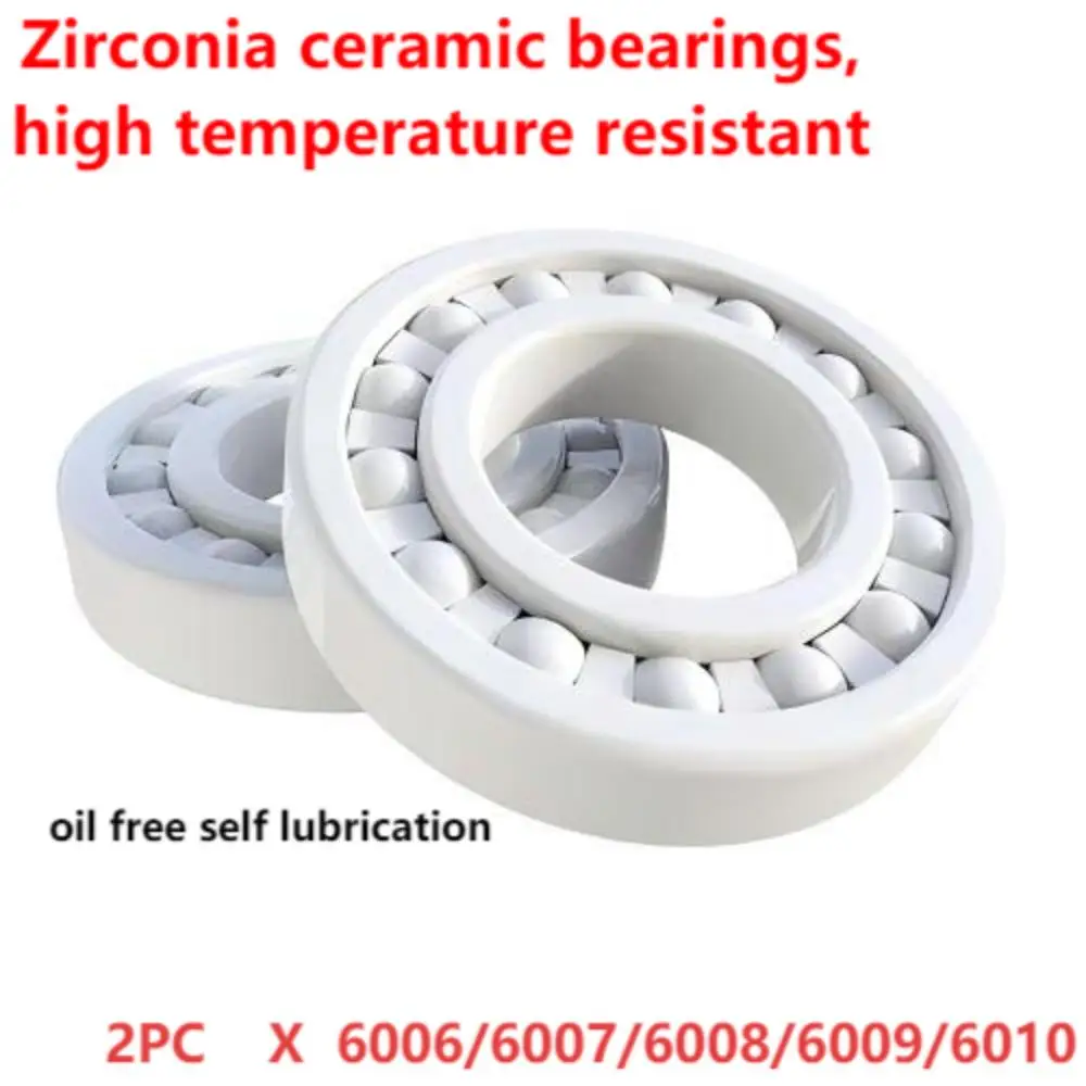 

Ceramic bearings zirconia ceramic bearings 6006/6007/6008/6009/6010 .oil-free, self-lubricating, high-temperature resistant