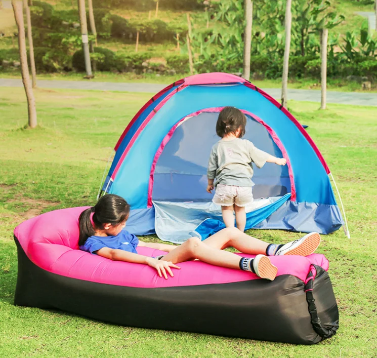 180*80cm Portable Beach Inflatable sofa Air Mattress Outdoor camping lounge chair