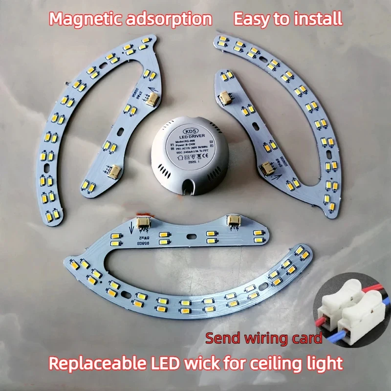 LED Fan Source, Circular Plate, Ceiling , Horseshoe Board, Modified Light Strip, Surface Mount Wick