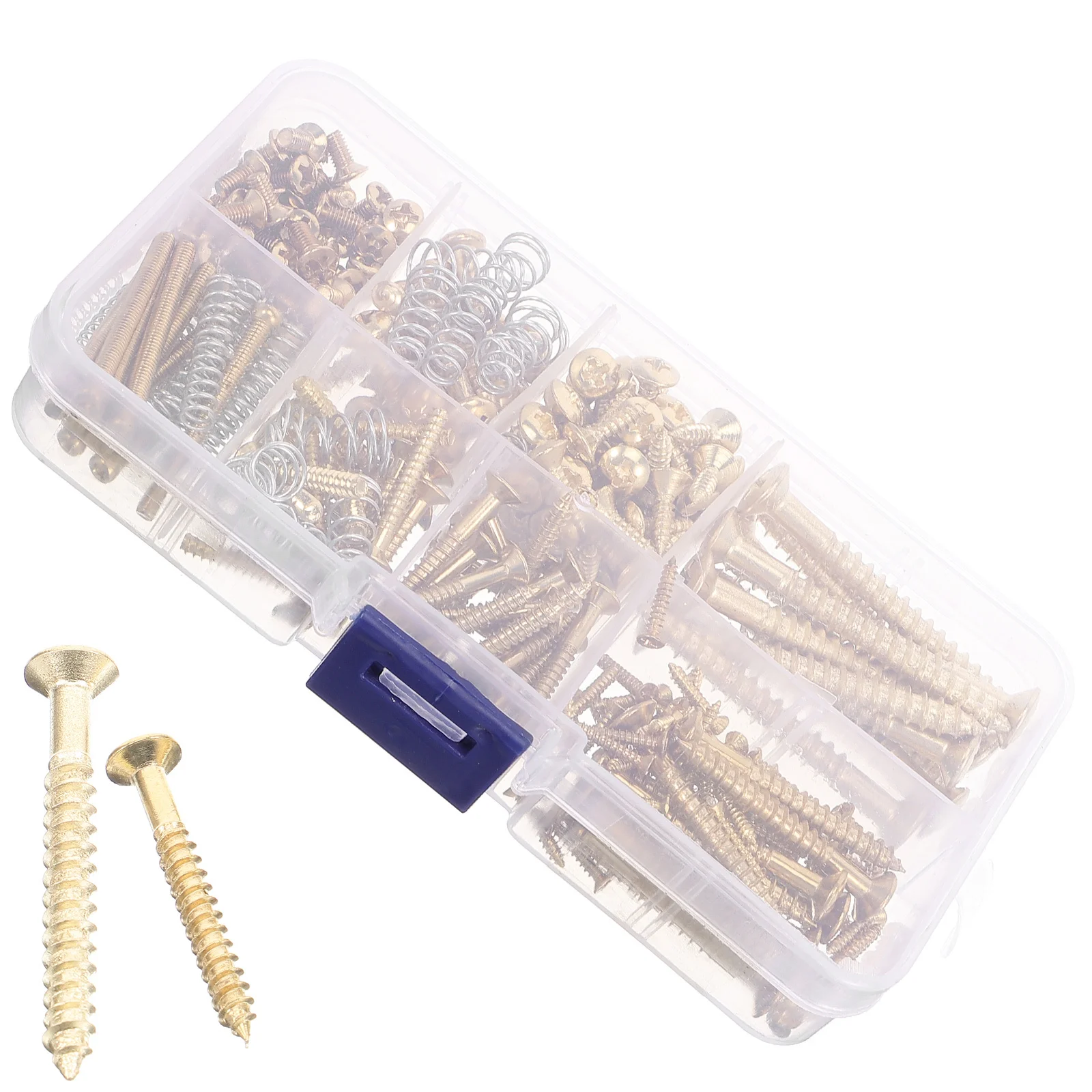 1 Satz Gitarrenschrauben-Kombi-Set, multifunktionale Werkzeuge für Gitarristen, Gitarrenbauer, einschließlich 8 Arten von Schrauben für verschiedene Reparaturen