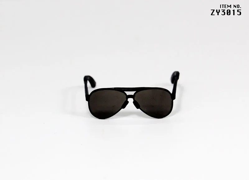 3pcs/Set ZY3015/ZY3016 1/6 Scale Female/Male Black Glasses Sunglasses Shooting Windshield  For 12