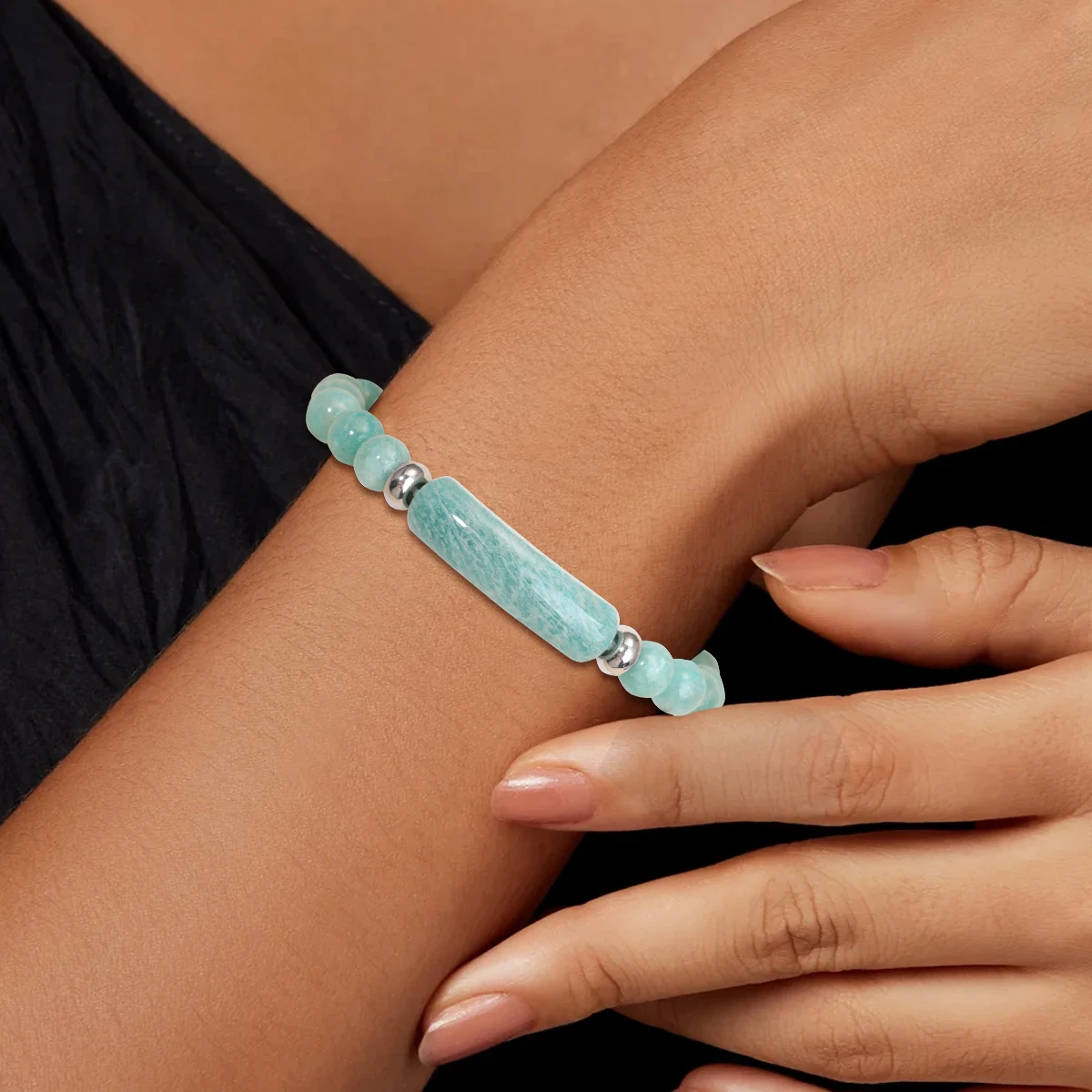 Bracelets en pierre naturelle pour hommes et femmes, pierre naturelle, œil de tigre, améthyste, pierre de guérison, poudre de cristal, bijoux Chakra rugueux