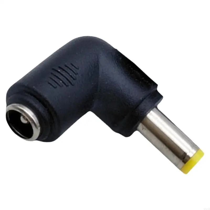 QX2B 90 درجة 5.5x2.1mm أنثى إلى DC5.5x2.5 محول موصل المقبس الذكور الأسود