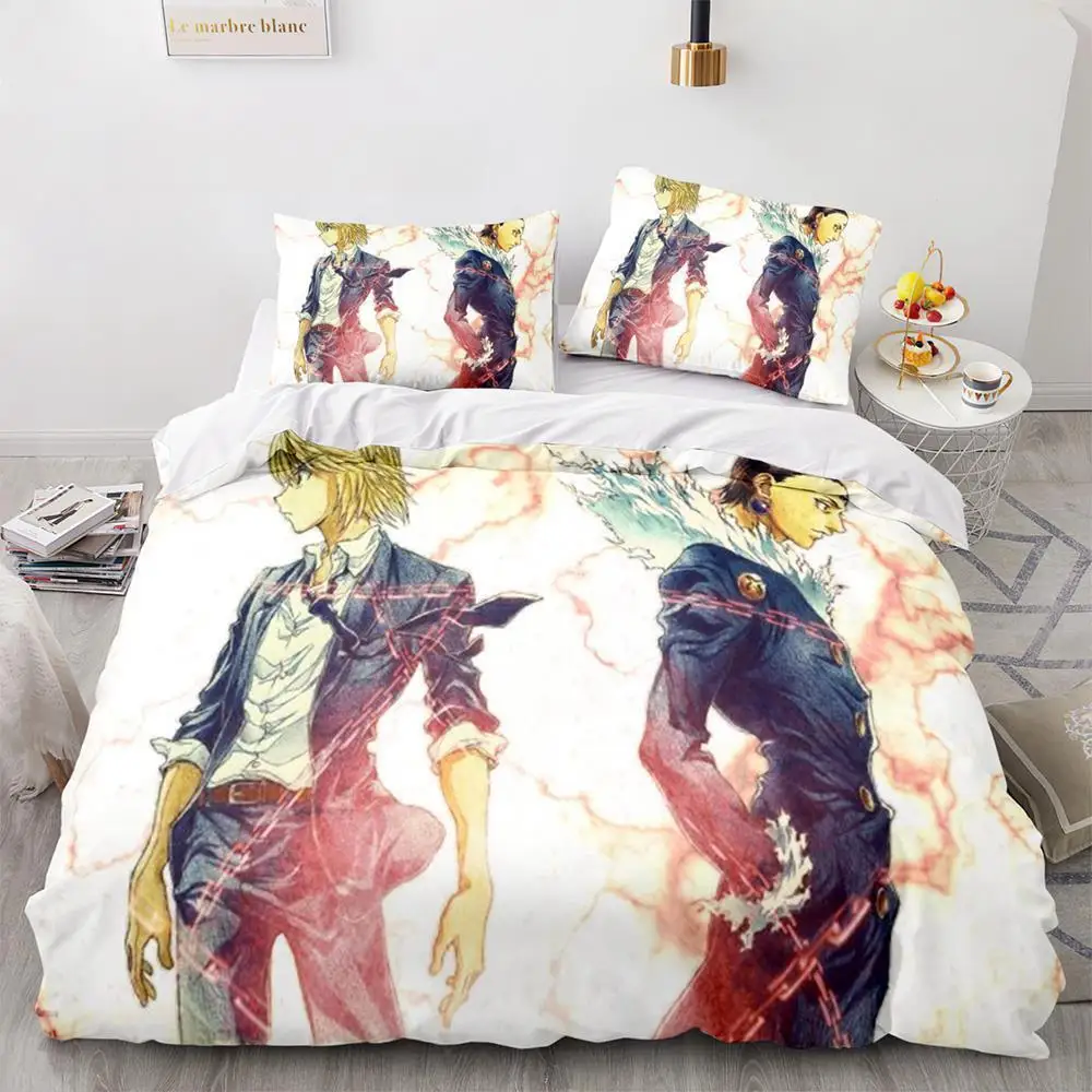 HUNTER×HUNTER Bedding Set Single Twin Full Queen King Size Bed Set Adult Kid Bedroom Duvet Cover Sets Bed Furniture Set Bedroom