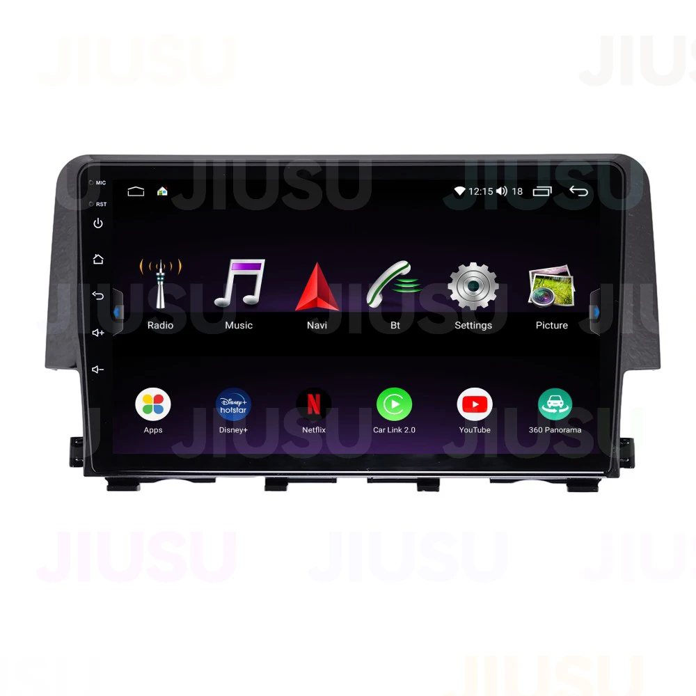 Android 12 Car DvD Player 9 inch Multimedia System Car Radio for Honda Civic 2016-2019 Car Stereo Touch Screen Carplay DSP GPS