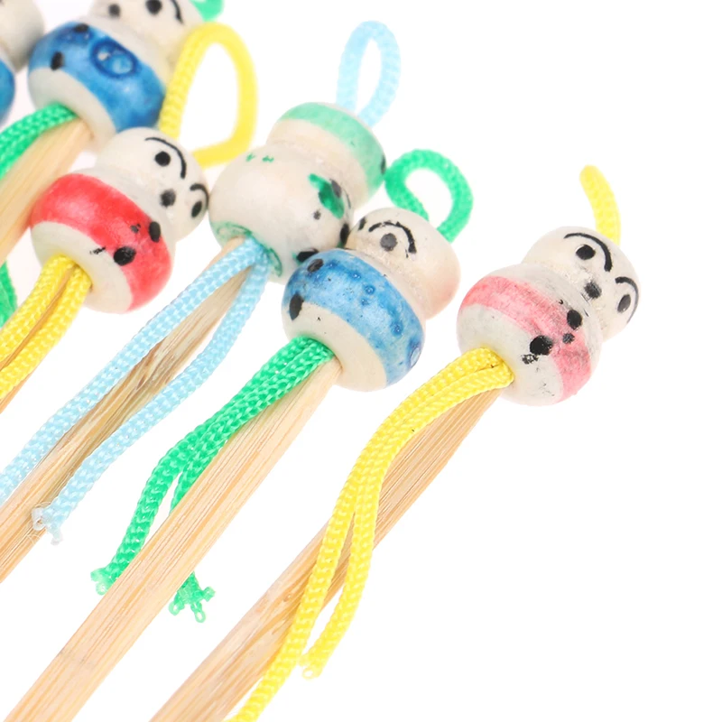 10pcs/lot CartoonsMini Doll Ear Picks Wood Bamboo Ear Picks Ear Care Tool