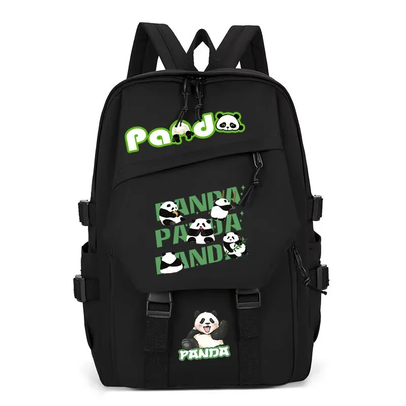 New Panda He Hua Cartoon Backpack Fashion Cute Student Schoolbag Casual Large Capacity Backpack Casual Travel Rucksack for Teen