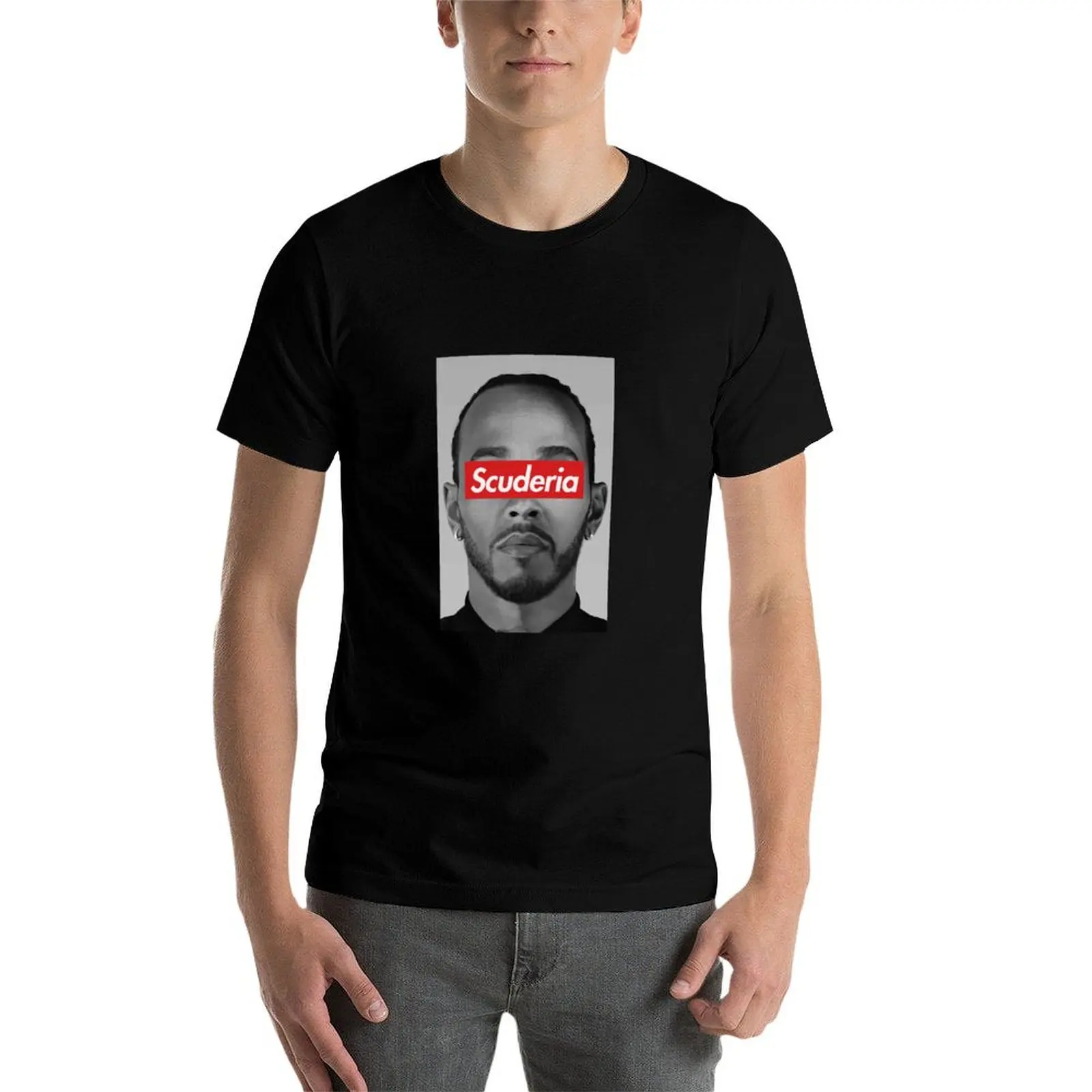 

Sir Lewis Scuderia Hamilton (Photo) T-Shirt t shirts cotton 100% black cotton t-shirt plain for man package T-Shirt