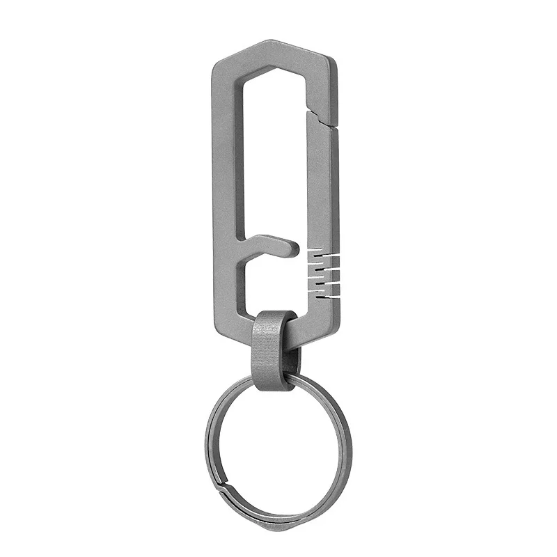 Titanium Alloy Buckle Keychains Luxury Car Key Ring Holder Waist Pendant Gift Men Women Outdoor EDC Tools