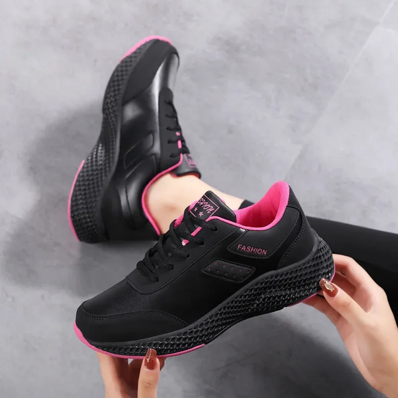 Autumn Casual Shoes for Women Comfort Platform Sneakers Women Thick Sole Lacing Running Shoes Loafers Zapatos De Mujer