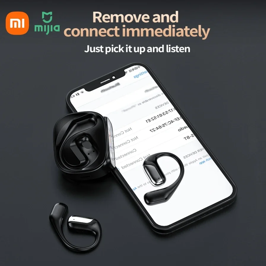 Fones de ouvido Bluetooth sem fio originais Xiaomi TWS, fones de ouvido esportivos para escritório, microfone com cancelamento de ruído, fones de ouvido com display LED