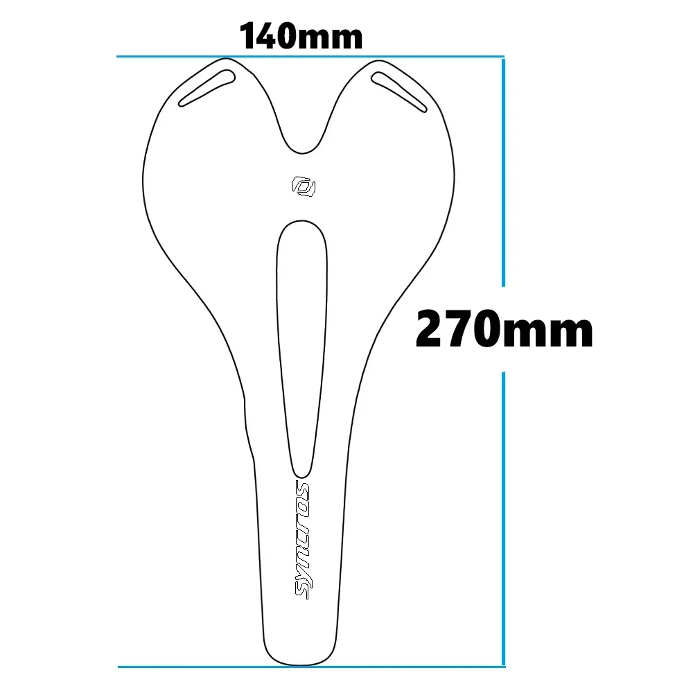 Syncros   Lightweight carbon fiber seat cushion,mountain bike saddle rail height 7x9mm,carbon fiber bicycle Accessories